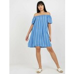 Dress-D73771R30145J-white-blue svijetloplava