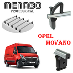 Krovni nosači za OPEL Movano L1,L2 H1 H1 2010> 5 poprečnih šipki+ graničnici