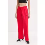 Donji dio trenirke adidas Essentials boja: crvena, bez uzorka, JI6051