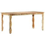 vidaXL Blagovaonski stol od masivnog obnovljenog drva 160 x 80 x 76 cm
