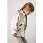 Donsje Sugy Linen Gilet Poppy boja: bež, 4098102