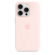 Apple iPhone 15 Pro silicone case with MagSafe Light Pink