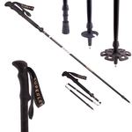 KLARFIT KLARFIT Burgos TX Elite, treking palice, 100% ugljik, sklopivi, 100-130 cm