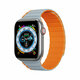 DuxDucis® Magnetni Remen za Apple Watch SE/8/7/6/5/4/3/2/1 (41/40/38mm) - (LD Version) Sivo narančasti