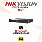 DS-7616NXI-K1 HIKVISION 16 KANALNI 4K ACUSENSE MREŽNI VIDEO SNIMAČ