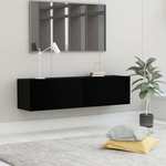 vidaXL TV ormarić crni 120 x 30 x 30 cm od iverice