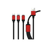 Data Kabel 3u1 MicroUSB/TypeC/Lightning