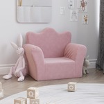 vidaXL Dječja sofa ružičasta od mekanog pliša