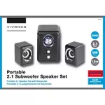 Vivanco 39635 zvučnici, 2.1, 10W, crni USB