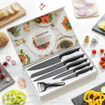 Set Dijamantnih Noževa Shard InnovaGoods 6 Dijelovi , 800 g