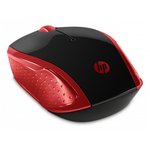 HP 2HU82AA bežični miš, crni/crveni
