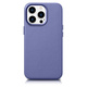 iCarer Case Leather MagSafe Apple iPhone 14 Pro Max light purple