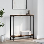 Konzolni stol boja hrasta 75 x 22 5 x 75 cm konstruirano drvo