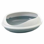 Bijelo-sivi mačji WC 49x55 cm Savic Figaro – Plaček Pet Products