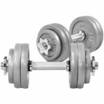 Gorilla Sports Set jednoručnih bučica od lijevanog željeza 2x15 kg 30/31 mm