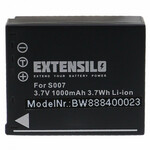 Baterija CGA-S007 za Panasonic Lumix DMC-TZ5 / DMC-TZ4 / DMC-TZ3, 1000 mAh