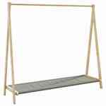 vidaXL Stalak za odjeću s policama 106x34x102 cm od bambusa