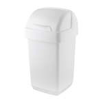 Bijeli koš za smeće Addis Roll Top, 22,5 x 23 x 42,5 cm