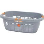 Siena HOME košara za rublje ",Aversa", 55 cm srebrno siva