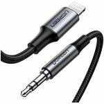 Kabel Ugreen, Lightning (M) na 3.5mm (Ž), 1.0m, crni