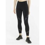 Black Womens Shortened Sport Leggings Puma - Women crna