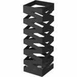 SONGMICS Metal umbrella stand with hooks and drip tray LUC16B