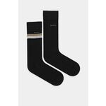 Čarape BOSS 2-pack za muškarce, boja: crna, 50531074