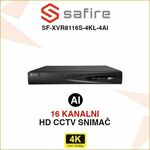 SAFIRE 16 KANALNI 4K AI VIDEO SNIMAČ SF-XVR8116S-4KL-4AI