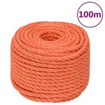 vidaXL Radno uže narančasti 24 mm 100 m od polipropilena