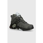 Cipele Salomon X Ultra 4 Mid GTX za žene, boja: siva, L41625000