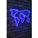 ASIR svijetleća zidna dekoracija WORLD - Plava