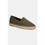 Espadrile Calvin Klein ESPADRILLE CV LOGO boja: zelena, HM0HM01808