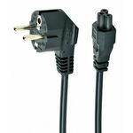 GEMBIRD 230V Djetelina Kabel za napajanje Crno 1m PC-186-ML12-1M