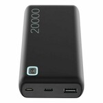 Prijenosna Baterija CELLULARLINE Essence 20000 mAh, Crna; Brand: CELLULARLINE; Model: ; PartNo: 8018080428630; 112137 Ulaz: USB-C i USB-A od 10.5W Izlaz: USB-A 12W Dizajnirana od neklizajućeg premaza i mekog materijala Dolazi s odvojivim kabelom...