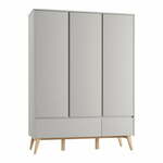 Siva dječja garderoba 149x52,5 cm Swing – Pinio