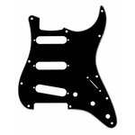 FENDER STRAT BLACK 3-PLY 11 RUPA PICKGUARD