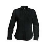 LADIES LONG-SLEEVED NON-IRON SHIRT - Black,2XL