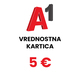 Vrijednosna kartica A1 Slovenija 5 EUR