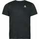 Odlo The Zeroweight Engineered Chill-tec Running T-shirt Shocking Black Melange M Majica za trčanje s kratkim rukavom