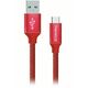 Colorway podatkovni kabel Usb /Type-C/ 1m/ 2.1A/ Crveni