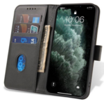 Onasi Wallet maskica za Galaxy S20 FE G780, preklopna, kožna, crna