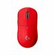 Logitech Pro X Superlight Red gaming miš, bežični, 25600 dpi, 1ms, 1000 Hz, crni/crveni