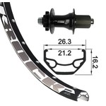 KOTAČ II 29" XLC 6R. TA 12MM 32R. RODI BLACK ROCK