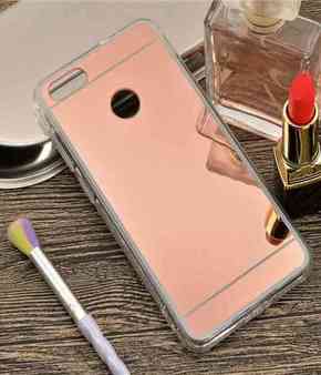 Huawei P9 lite 2017 rose gold mirror maska