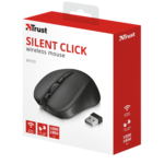 Miš TRUST Mydo Silent, optički, bežični, USB, crni (21869)