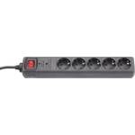 ENERGENIE ENERGENIE SPG5-C-5 Prenaponska zaštita 5 pcs razdelnik 1.5 m crno