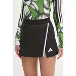 Suknja adidas W CB Color Pop boja: crna, mini, širi se prema dolje, JG6213
