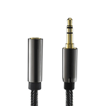MG audio kabel 3.5mm mini jack F/M 5m, crno