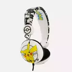 Dječje naglavne slušalice OTL Japanese Pikachu Teen bijelo-crne