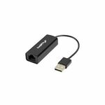 LANBERG NC-0100-01 USB UTP transformator 10cm 100Mbps crno